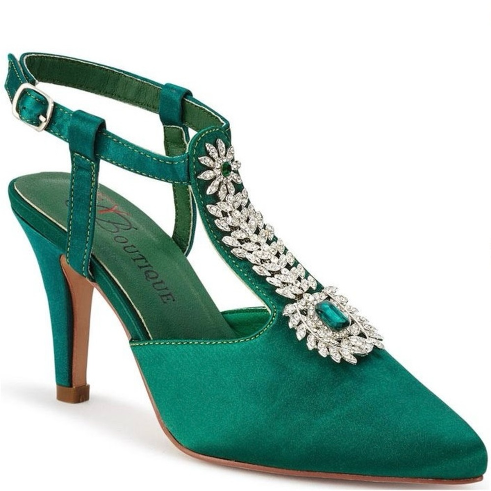 Emerald T-Strap Heels New